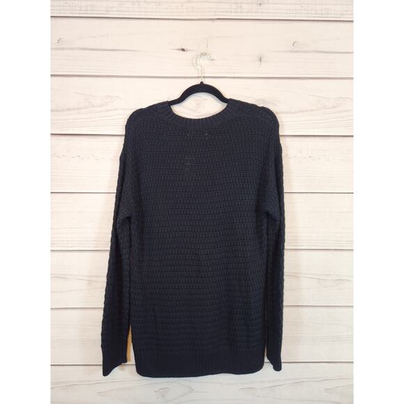 Old Navy Sweaters - Old Navy Women's Black Tunic Length Sweater Comfortable Knit Crewneck Size Small